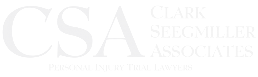 A black and white logo for the criminal defense association.